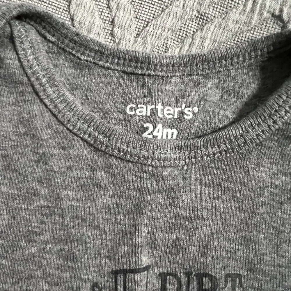 Carter's 24m Onesie Bodysuit Set Tough Like Dad & Dirt Magnet Construction